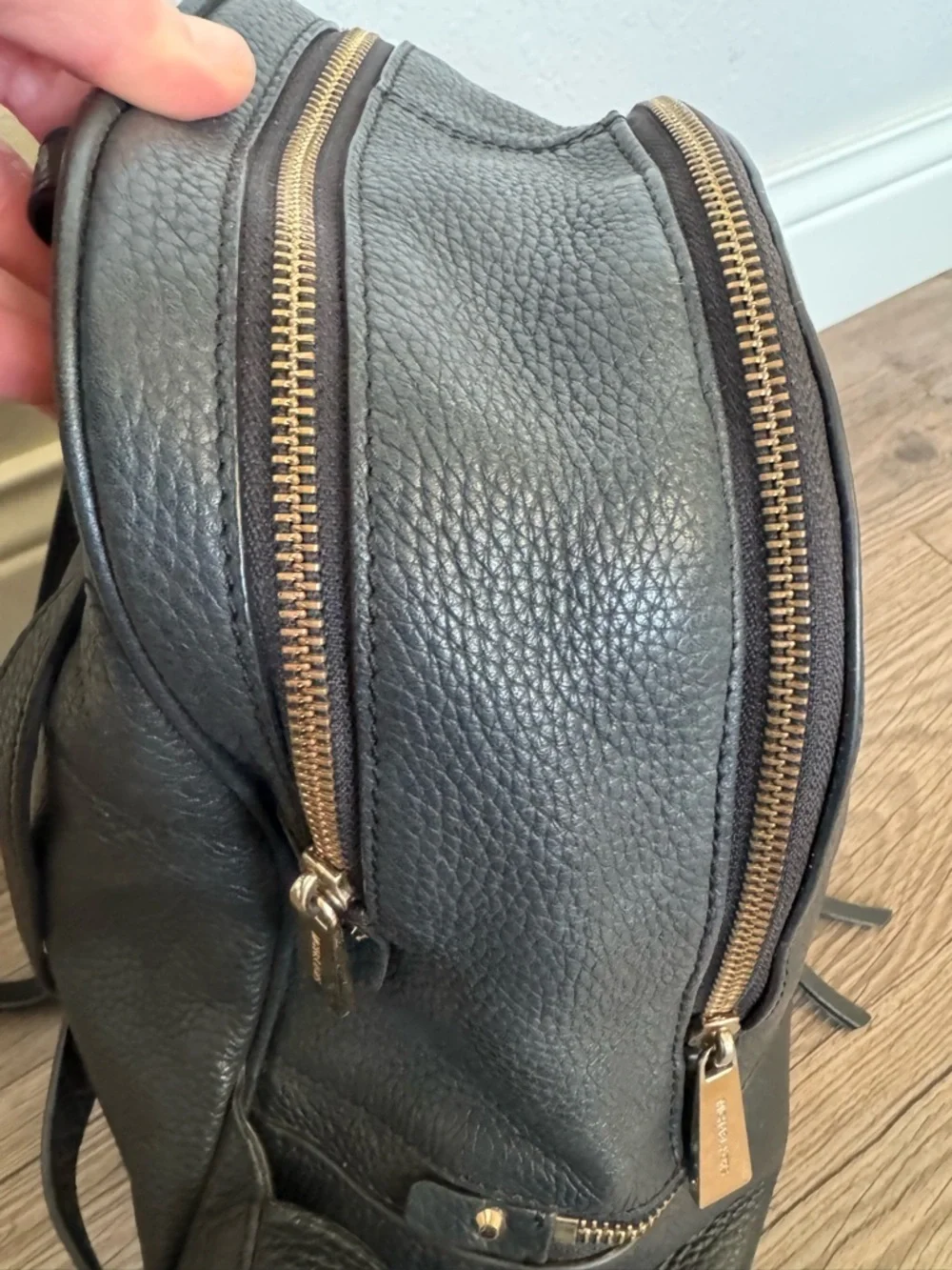 MICHAEL KORS Rhea Pebble Leather Backpack Medium